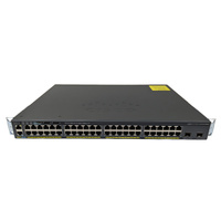 Cisco WS-C2960X-48FPD-L 48-Port PoE+ Gigabit Switch w/ 2x 10Gb SFP+ Uplink