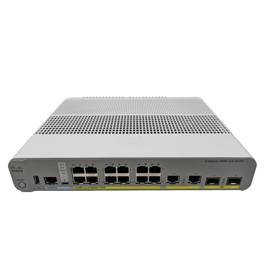 Cisco WS-C3560CX-12PC-S 12-Port PoE+ Fanless Gigabit Managed Switch