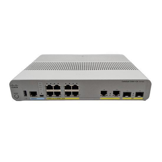 Cisco WS-C3560CX-8PC-S 8-Port PoE+ Fanless Gigabit Managed Switch