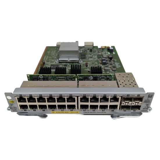 Aruba J9990A 20-Port 1GbE PoE+ with 4x 10Gb SFP+ zl2 v3 Expansion Module