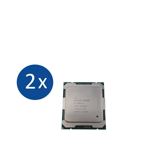 Pair Intel Xeon E5-2697 v4 18 Cores 36 Threads 2.3GHz 45MB Cache TDW 145W Server CPU SR2JV