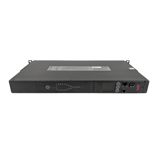 APC AP4421 230V 10A 12-Outlet Rack Mount Automatic Transfer Switch ATS