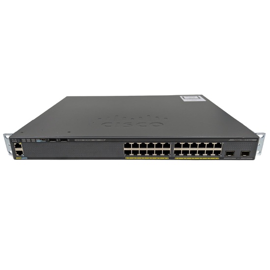 Cisco WS-C2960X-24PD-L 24-Port PoE+ Gigabit Managed Switch w/ 2x 10Gb SFP+ Uplink